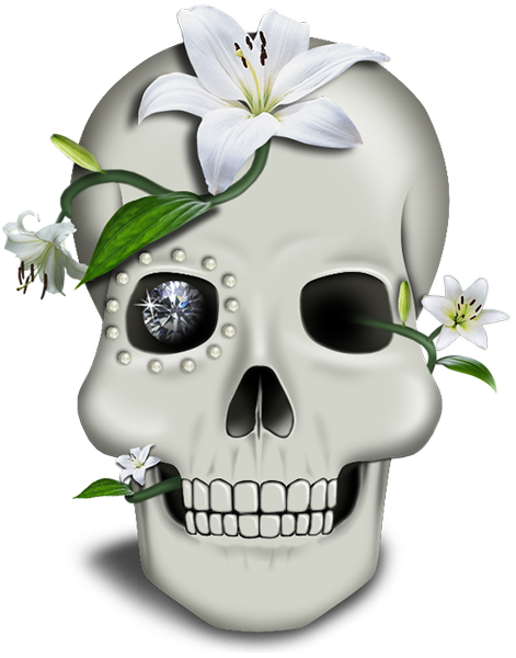 I Dedicated This Sugar Skull To My Grandma Betty Who - Skull (471x600)