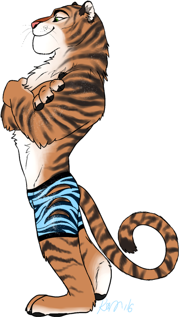 Tiger Claw Marks Clipart - Sexy Tiger Dancer (710x1124)