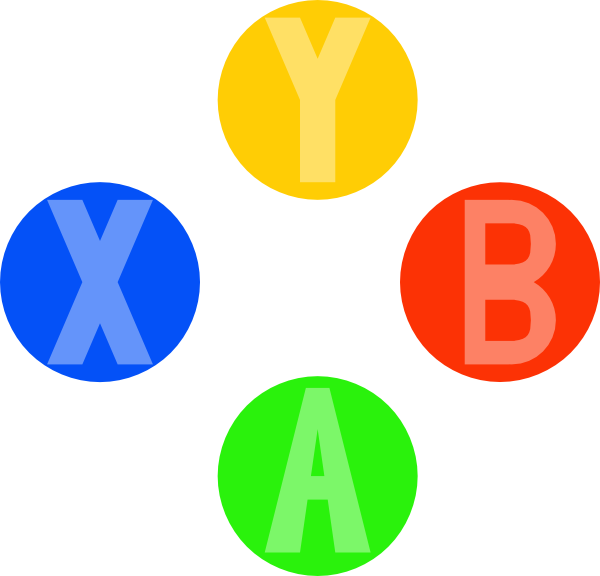 Xbox Controller Png Clip Art - Y Button On Xbox Controller (600x576)