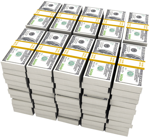 28 Collection Of Stack Of Money Clipart - 1 Million Dollars Look Like (666x601)