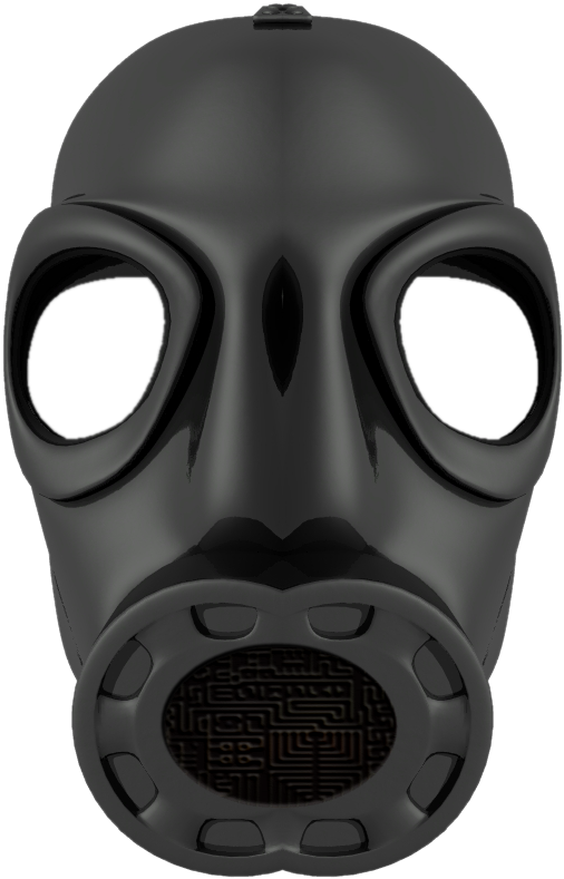 Gas Mask Clipart Gask - Gas Mask With Transparent Backgrounds (680x853)