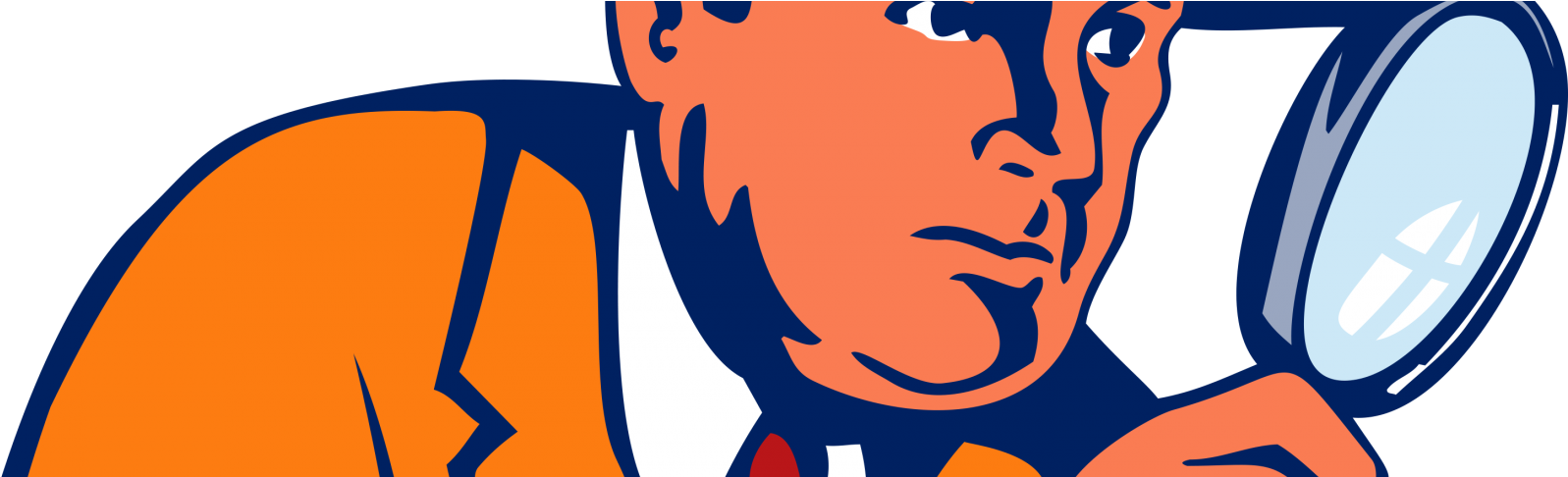 Mystery Reader Book Club - Detective With A Magnifying Glass (1650x485)