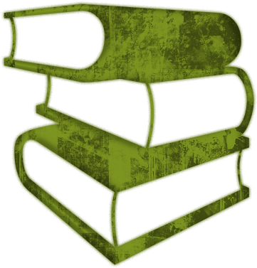 Full Set Green Grunge Clipart Icons Culture Style - Red And White Book (512x512)