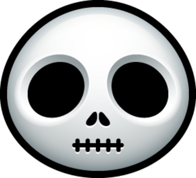 Psd Detail - Jack Skellington Emoji (400x362)