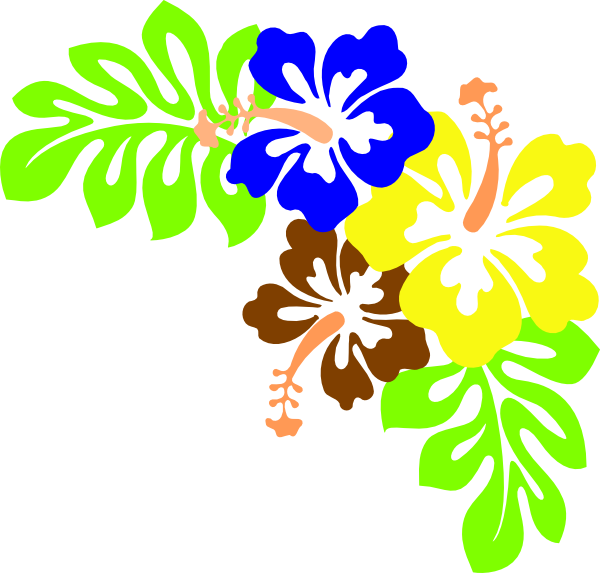 This Free Clip Arts Design Of Hibiscus Hawaii Flower - Hawaiian Lei Clipart Lei (600x573)