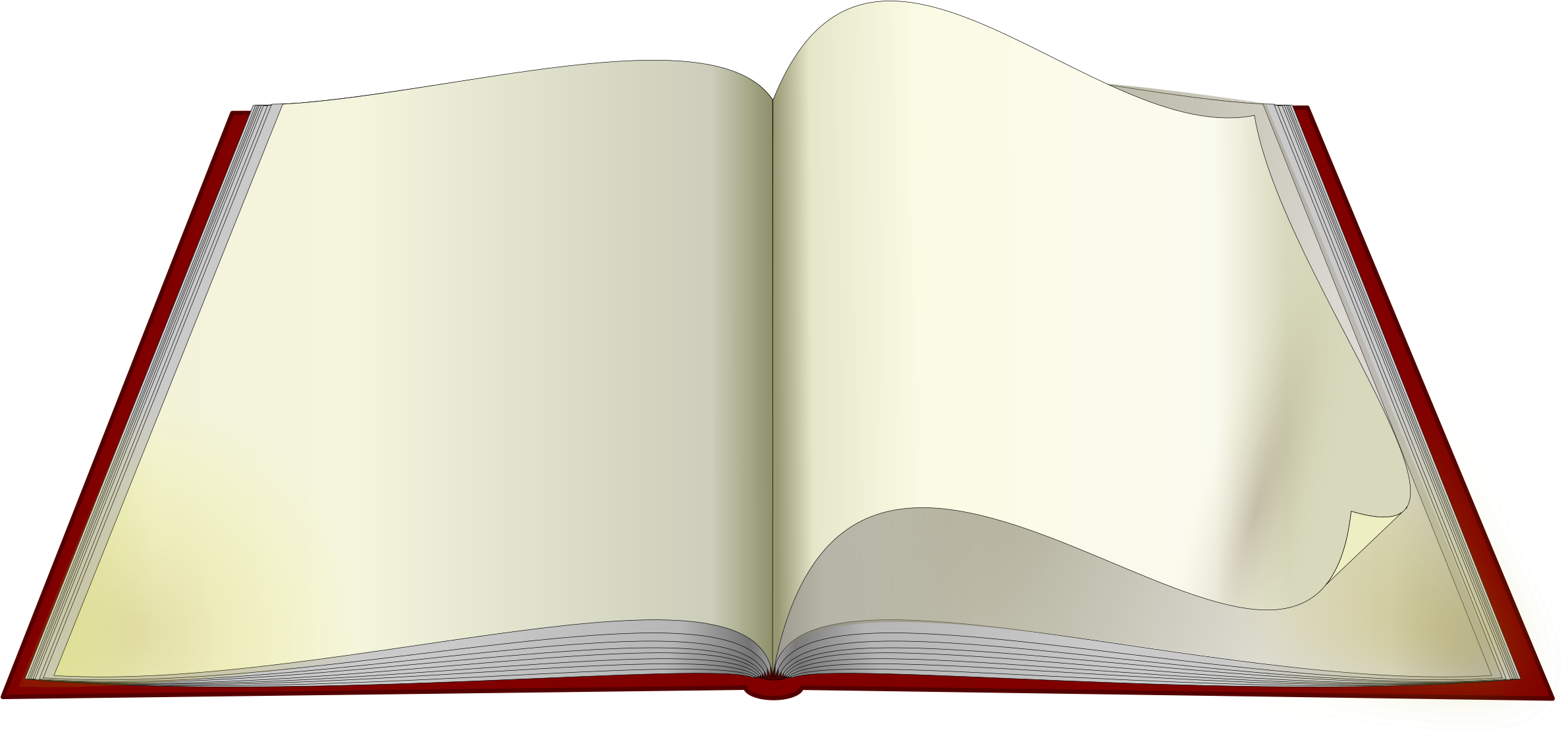 Clipart - Book - Open Book Transparent Png (2400x1131)