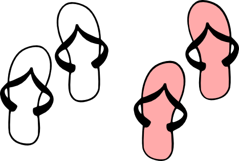 Elegant Flip Flops Clipart Wendy S Designs Flip Flops - Flip Flop Clip Art (467x314)
