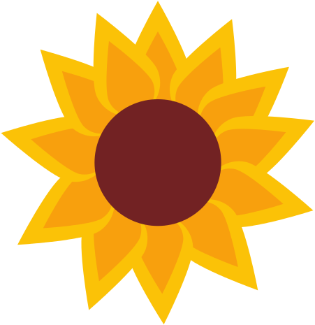 Sunflower Isolated Icon Design - Icon Design (550x550)