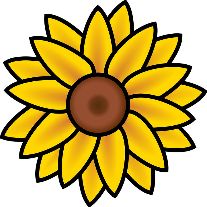 Free Sunflower Clipart 21, - Sunflower Clip Art (722x720)