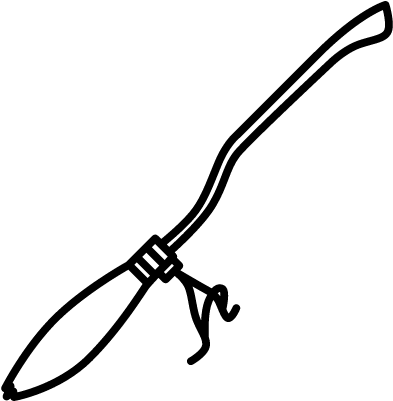 Harry Potter And The Prisoner Of Azkaban By J K Rowling - Harry Potter Broom Outline (400x400)