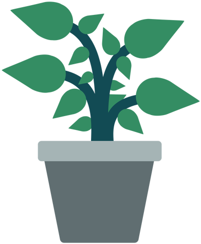 Flowerpot With Plant Clipart Transpa Png - Plantas En Macetas Png (512x512)