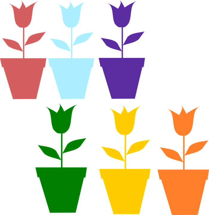 Flower Pot Clipart - Flower Pot Silhouette Png (700x720)