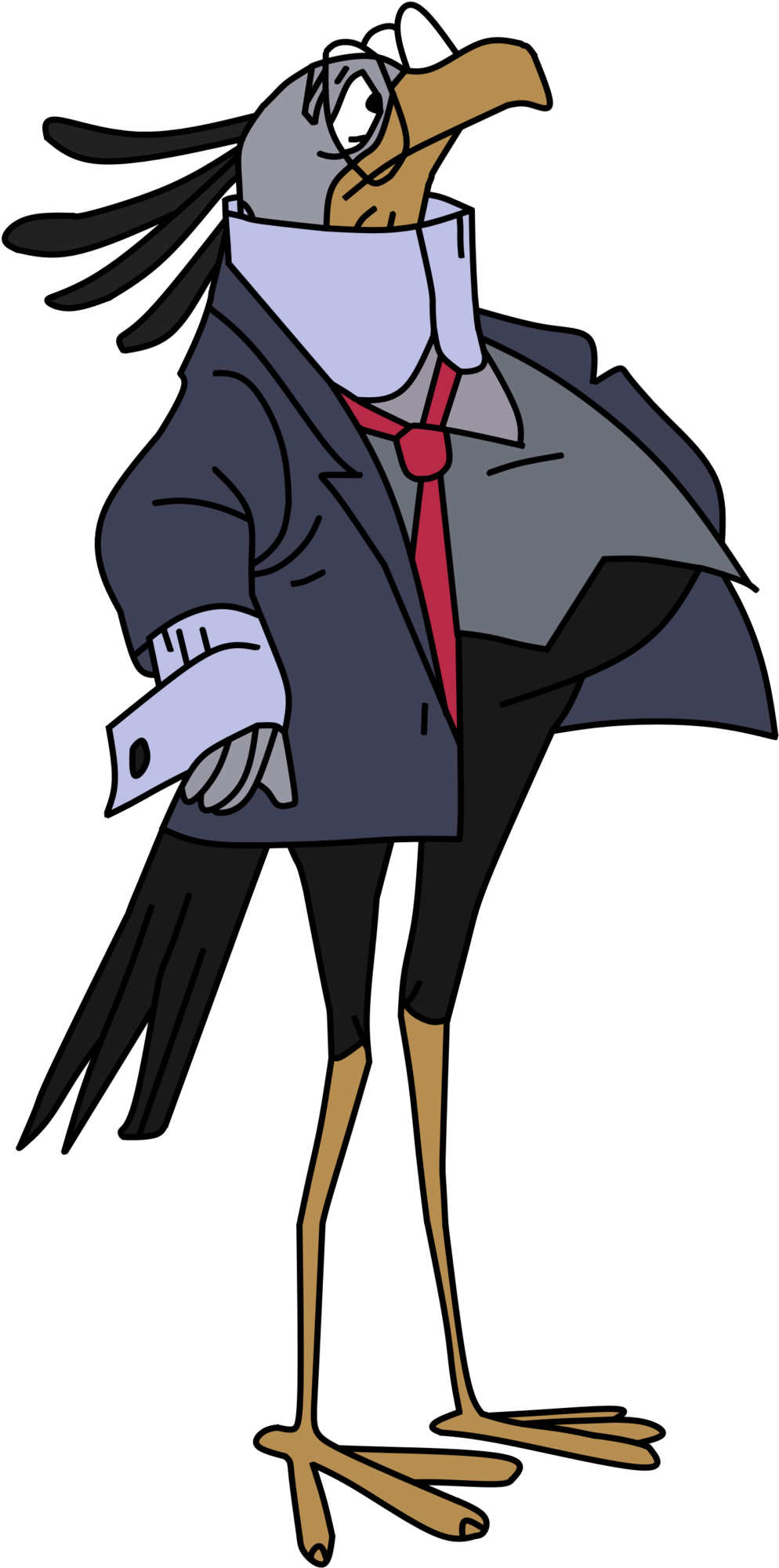 The Secretary Bird By Sharpe-fan - Secretary Bird Bedknobs And Broomsticks (1024x2013)
