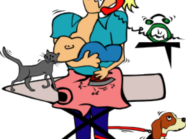 Secretary Clipart Busy Man - Chief Cook And Bottle Washer (640x480)