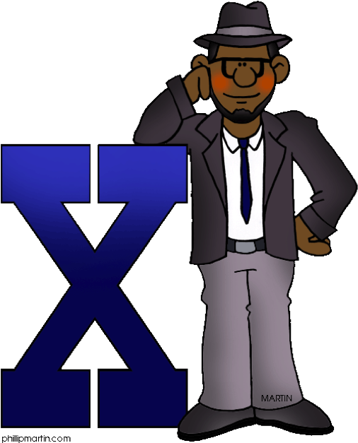 Civil Rights Movement - Malcom X Clip Art (534x657)