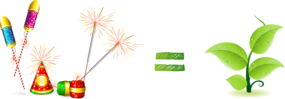 Crackers Clipart - Diwali Crackers Png (962x337)