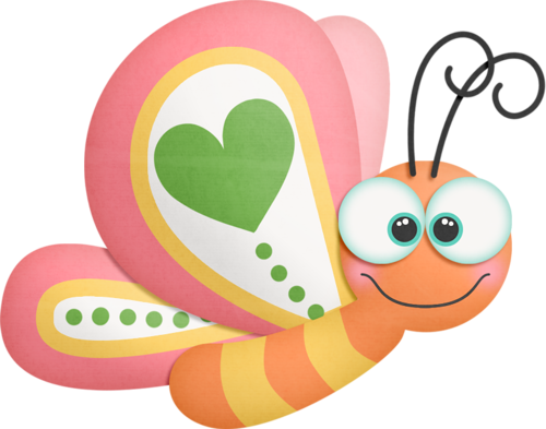 Borboletas & Joaninhas E Etc - Clip Art (500x393)