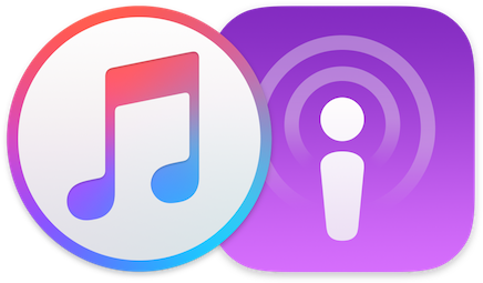 Itunes - Itunes Podcast Logo Png (455x272)