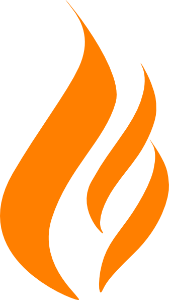 Orange Color Clip Art - Flame (336x594)