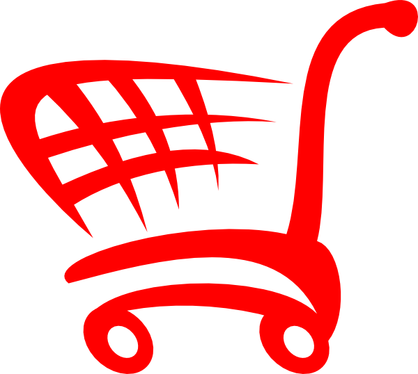 Shopping Cart Red Png (600x538)