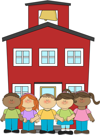 Classroom Building Area Clipart - School Clipart (332x450)