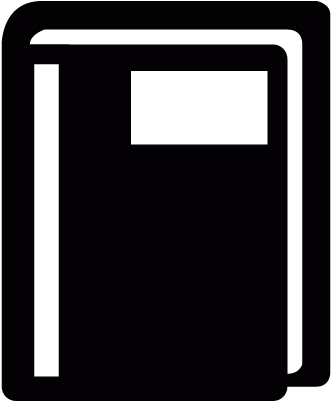 Closed Book Vector - Silueta De Un Libro Cerrado (400x400)