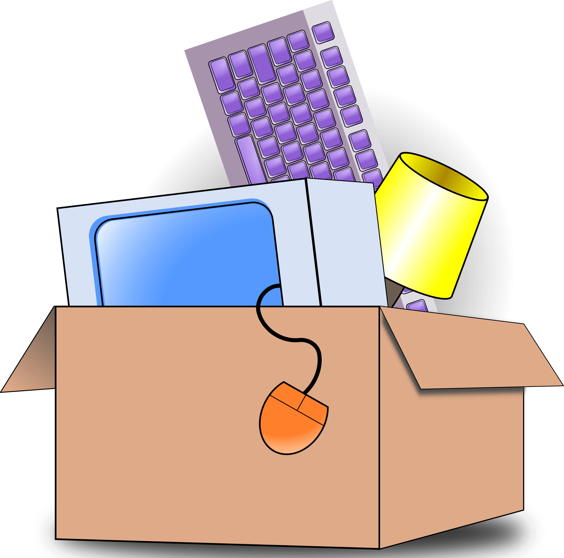 Sheikh Tuhin Packing And Moving Clip Art At Clker - Moving Clip Art (2400x2374)