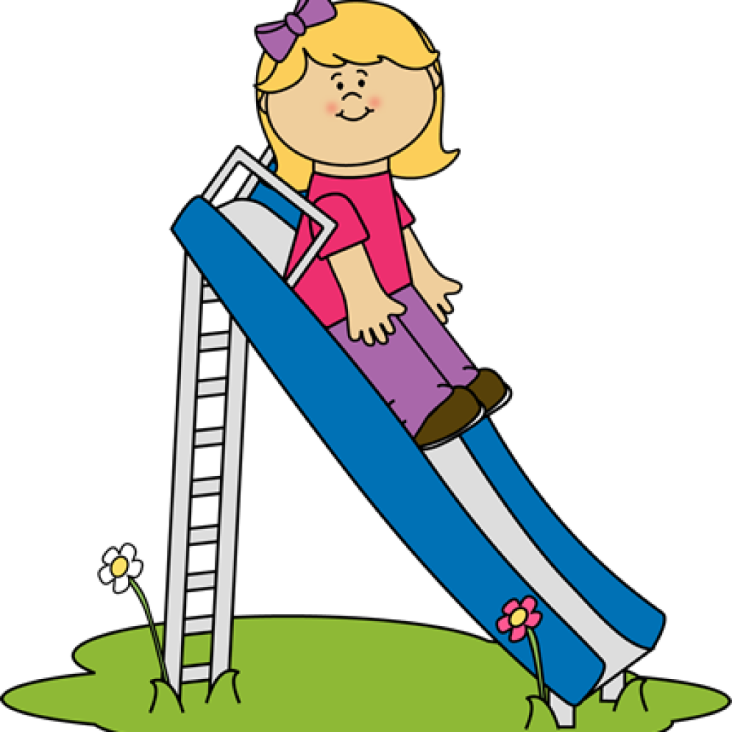 Slide Clipart Girl On A Slide Clip Art Girl On A Slide - Slide Clipart (1024x1024)