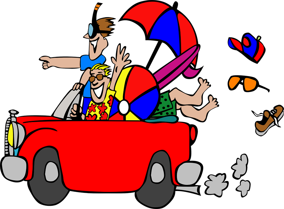 Friends Cartoon 1, Buy Clip Art - Viajar A La Playa (1280x946)