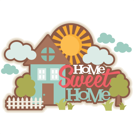 Home Sweet Home Title Svg Scrapbook Cut File Cute Clipart - Illustration (432x432)