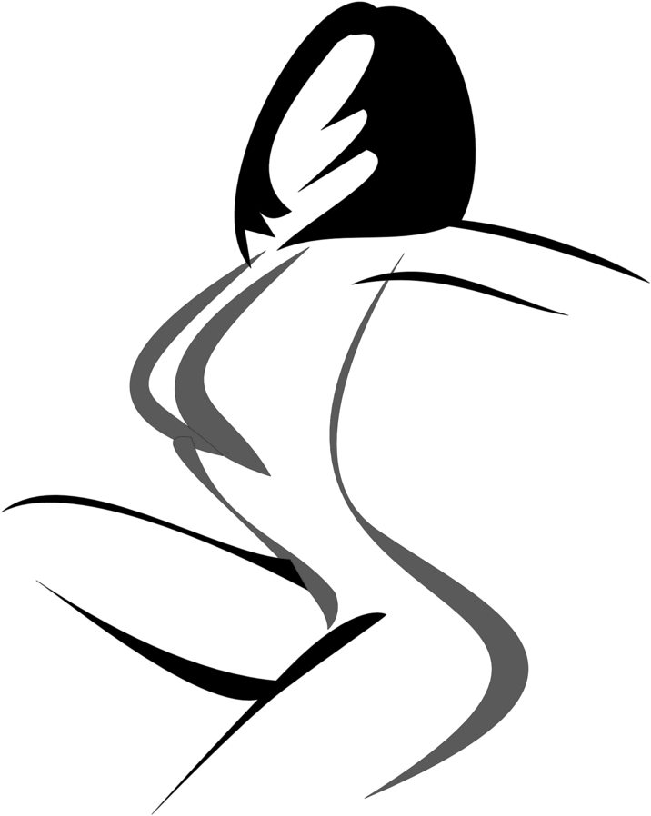 Stylized Woman Silhouette - Silhouette Woman (958x947)