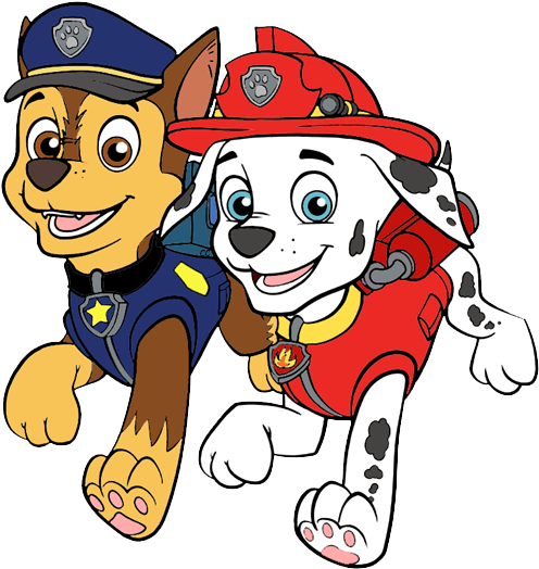 Marshall And Chase Paw Patrol (505x532)