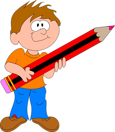 Cartoon Boys - English Subject Clipart (400x459)
