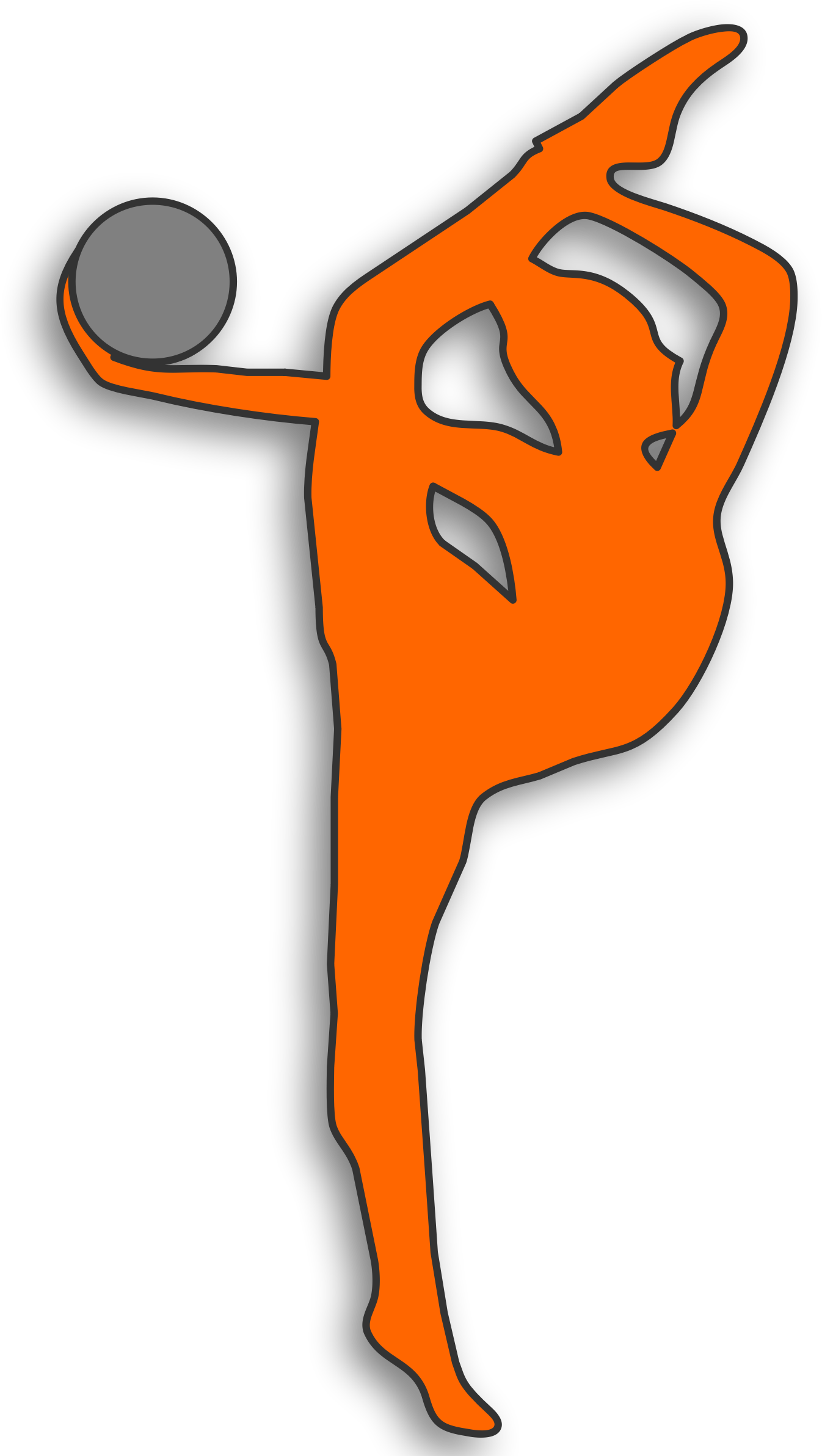 Gymnastics Ball - Gymnastics (1346x2385)
