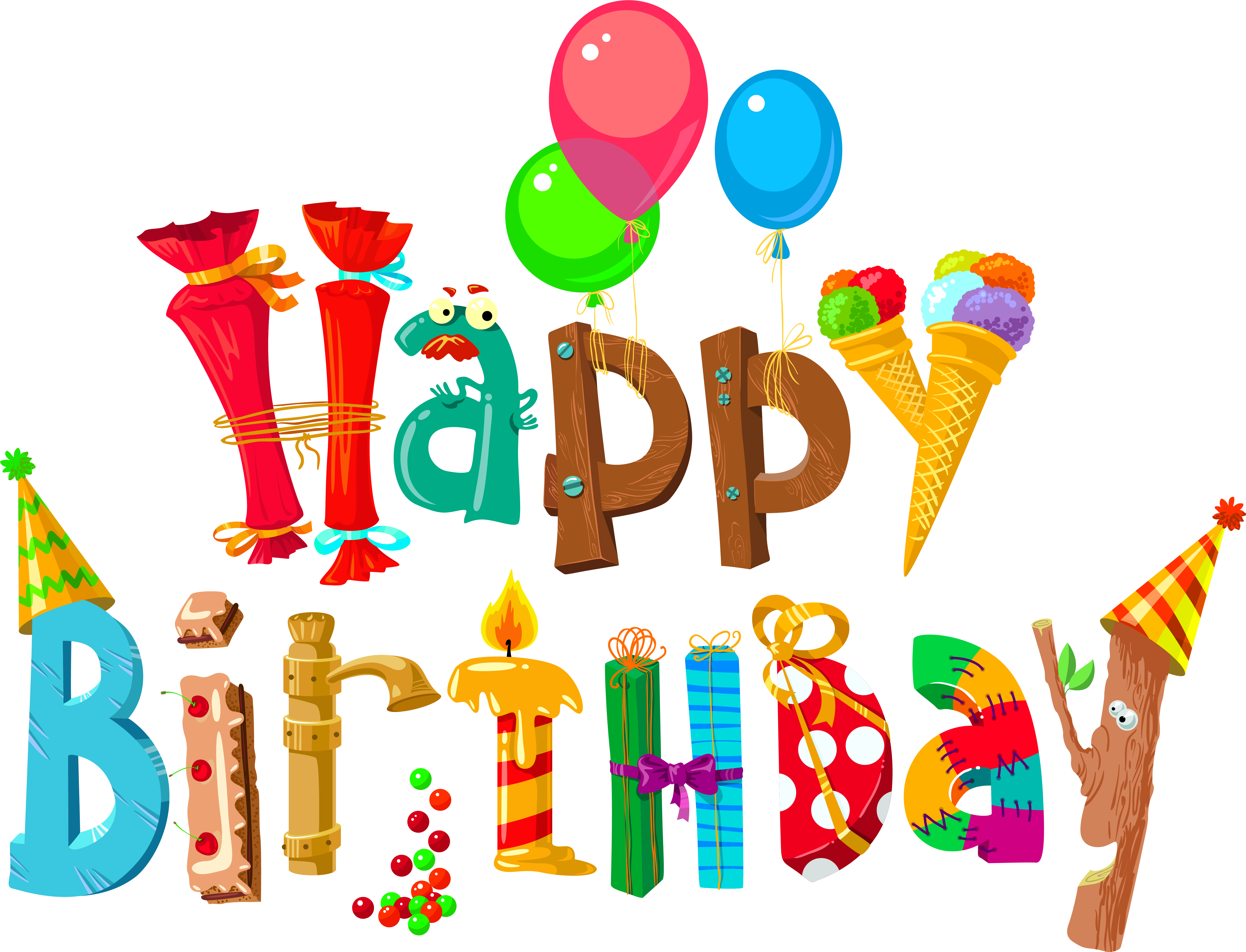 Clipart Happy Birthday - Happy Birthday Transparent Png (6083x4650)