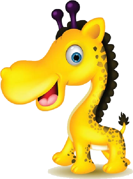 Cute Baby Giraffe Cartoon Clip Art Images - Drawing (600x600)