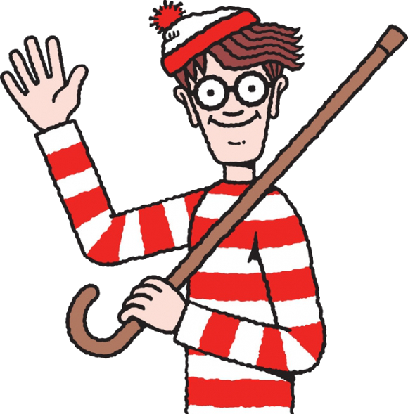 Where Is Waldo - Where's The Emoji (580x589)