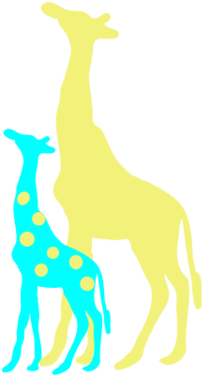 Baby Giraffe Image - Giraffe Silhouette (640x480)