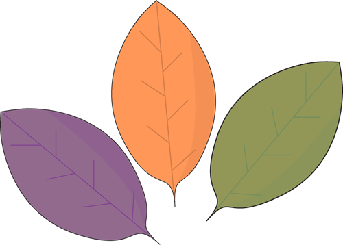 Leaf Clip Art - Cute Fall Leaves Clip Art (500x358)