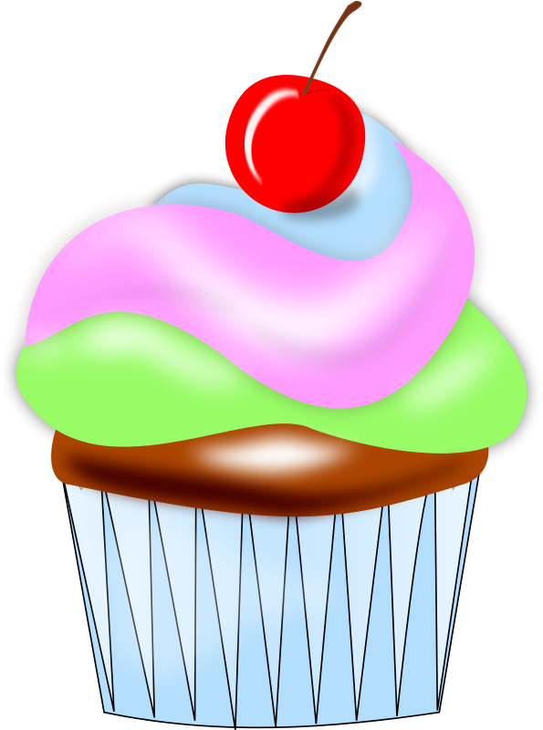 Cupcake Free To Use Cliparts - Big Cup Cake Clip Art (606x800)