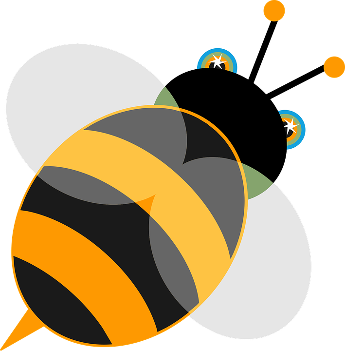 Pretty Bee Cliparts 8, Buy Clip Art - Animated Bee Animated Bee Oval Ornament (1261x1280)