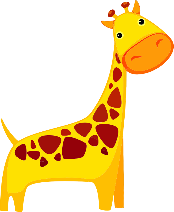Free Cute Cartoon Giraffe Clip Art - Animal (592x721)