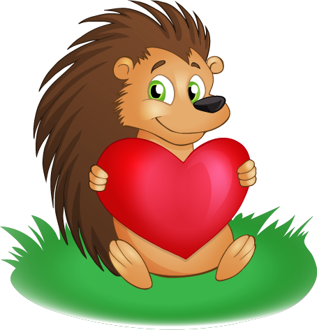 Beautiful Idea Hedgehog Clipart Free To Use Public - Hedgehog Cartoon Clip Art (454x472)