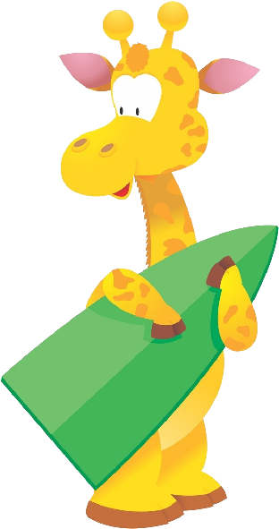 Giraffe Cartoon Animal Images - Giraffe Wall Stickers - Giraffe Wall Decal (600x600)