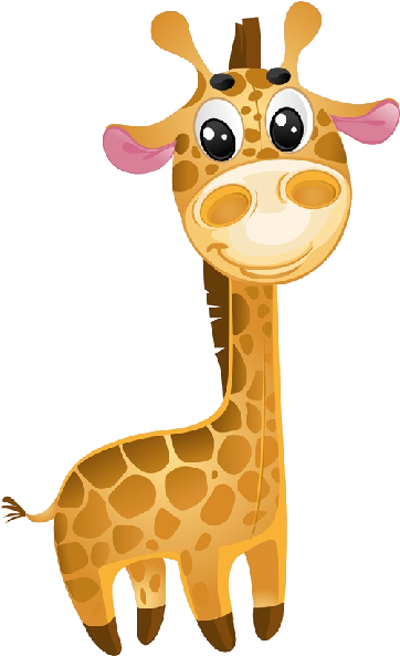 Giraffe Cartoon Animal Images - Cute Giraffe Vector (600x600)