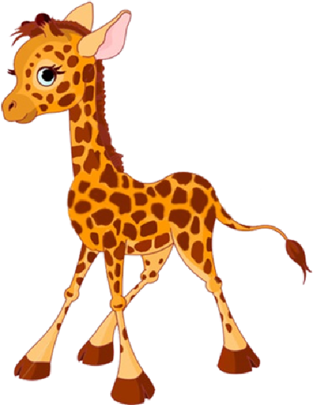 Cartoon Baby Giraffes (600x600)