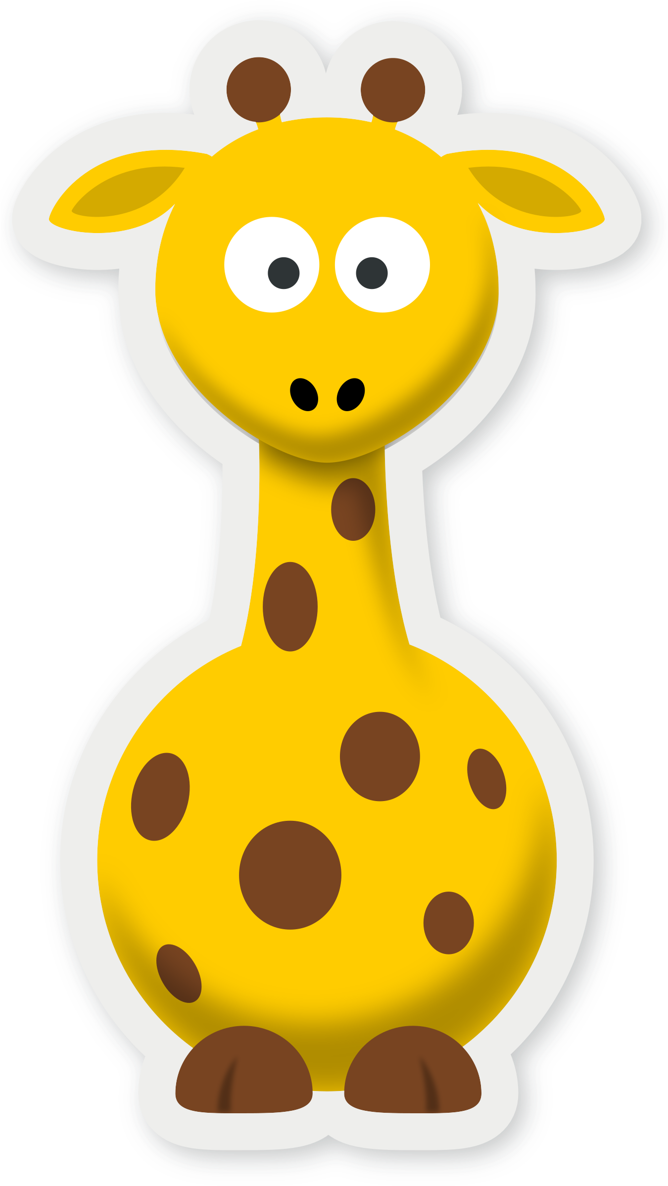 Medium Image - Giraffe New Cartoon (1387x2400)