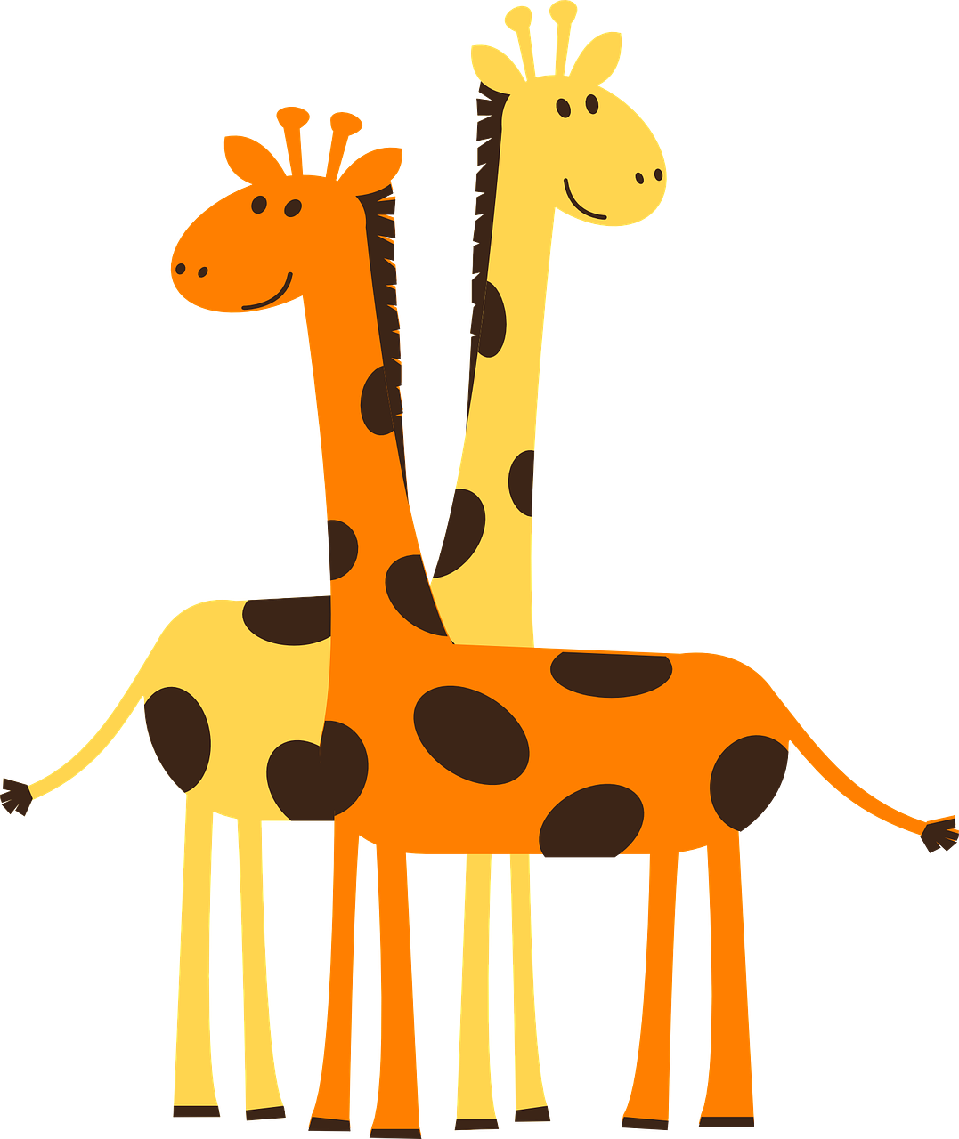 Giraffe Clip Art At Clkercom Vector Online Royalty - Giraffe Clipart (1077x1280)
