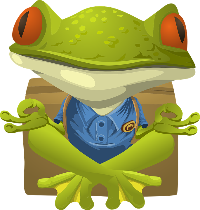 Frog On Lily Pad Clipart 25, - Yoga Clip Art Free (685x720)