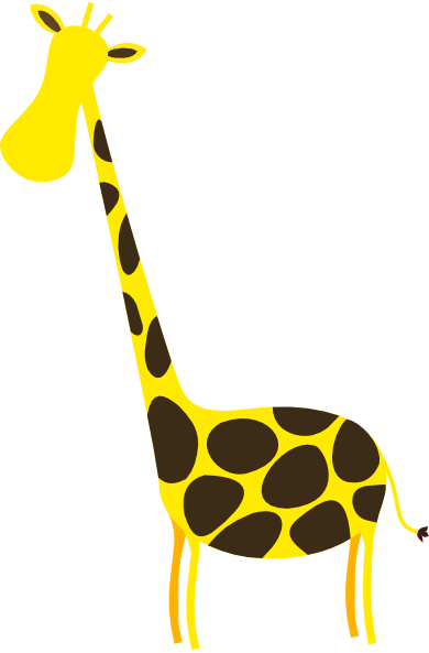 Giraffe Clip Art (390x593)